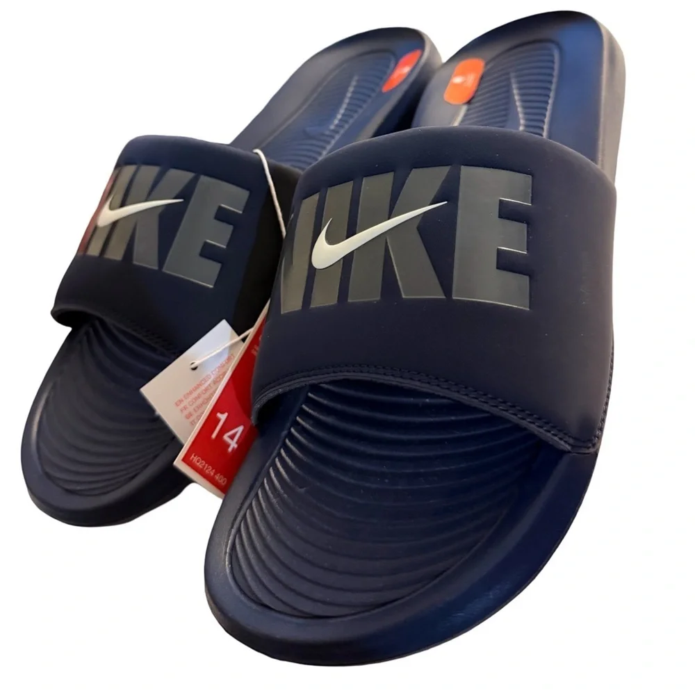 NWT Nike Unisex Mens Victori One Slide Obsidian Grey Size 14